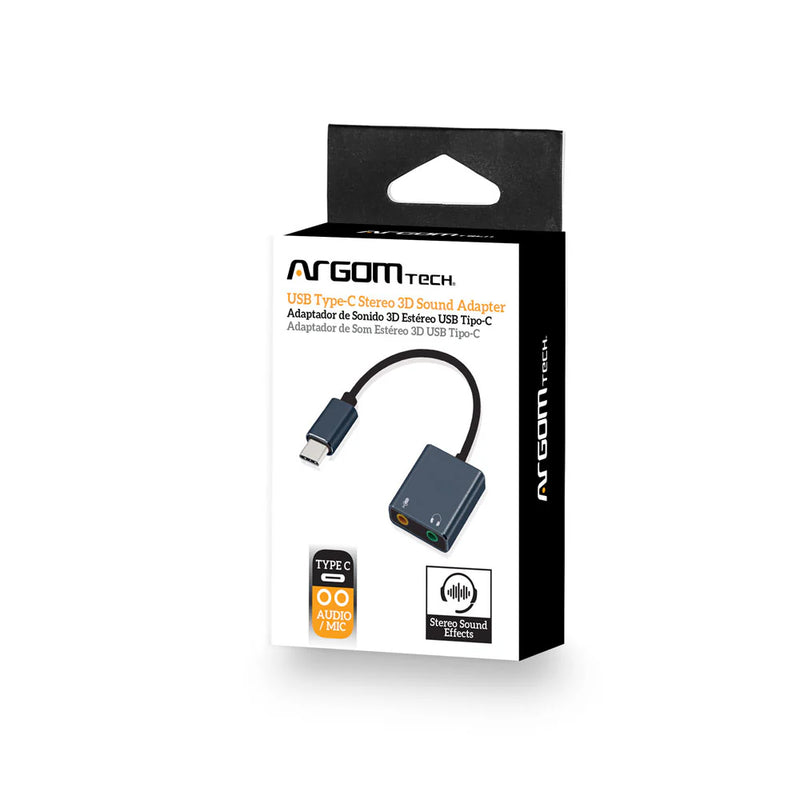 Adaptador De Cable De Sonido Estéreo Tipo C Argomtech