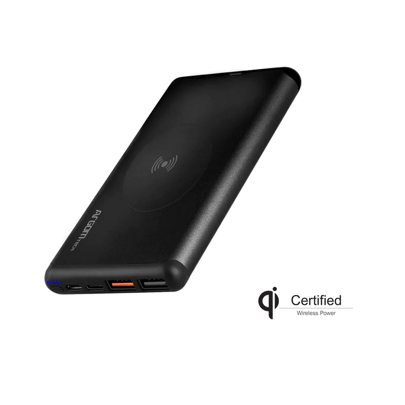 Cargador Power Bank Con Carga Inalambrica 15w 12000mah