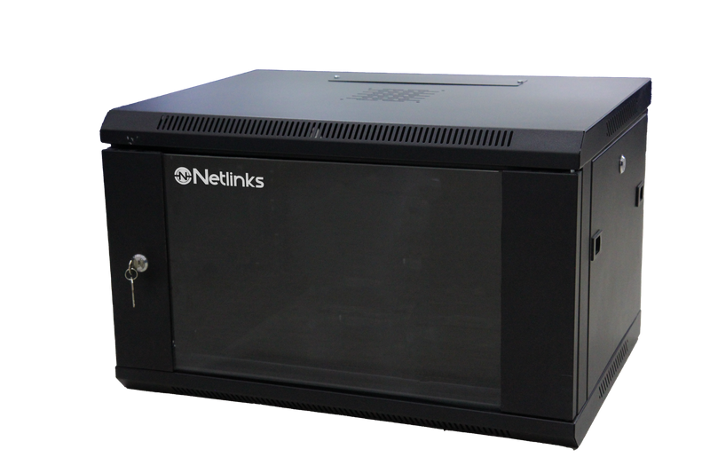 Gabinete 6u Rack De Pared Con Puerta Y Llave Netlinks